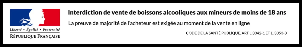 Bandeau légal pour la consommation d'alcool